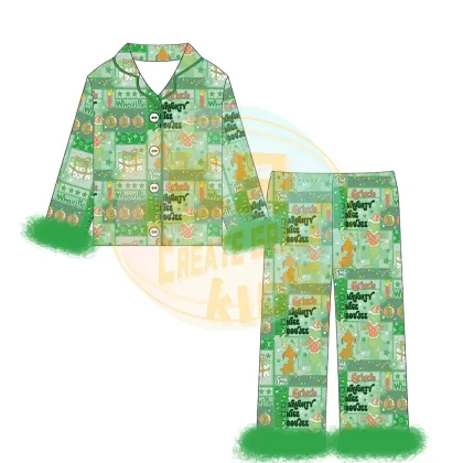 Custom Children Girls Christmas Clothing Set - Boutique Outfit for Kids