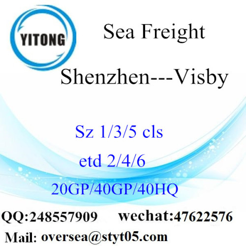 Shenzhen Port Sea Freight Shipping Para Visby