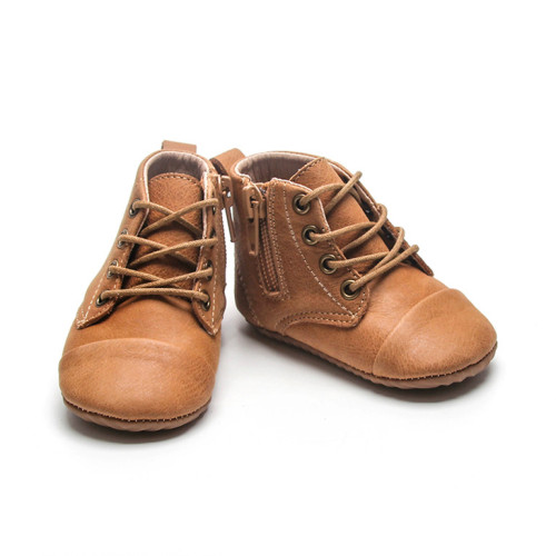 Wax Leather Cowboy Toddler Baby Boots