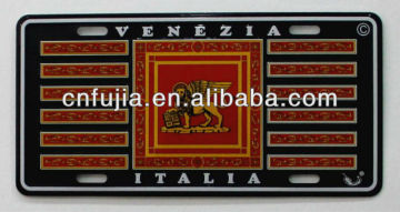 souvenir tag license plate, home/car decorative metal sign