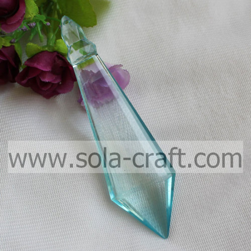 Carámbano de cuentas de bicono de diamante facetado de plástico transparente para decoración de lámpara