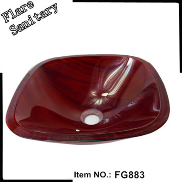 Exclusive New Range square coloured glass Wash Basin