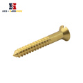 DIN 97 Brass Slotted Flat Head Wood Screw