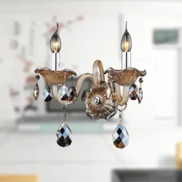 Decorative chrome Candle wall lamp