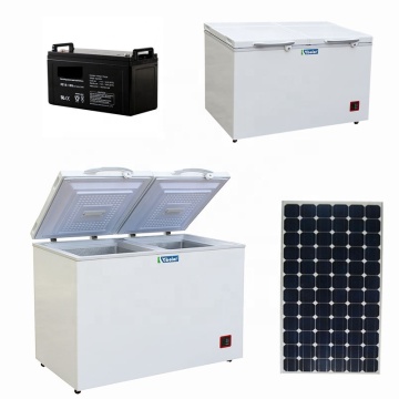 Commercial Solar-Powered DC Freezer 384 Liters for Restaurants