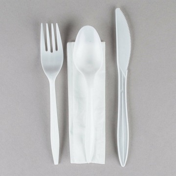 Light-Weight Plastic Cutlery Fork Spoon Set