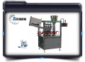 Tabung logam mengisi & Sealing Machine