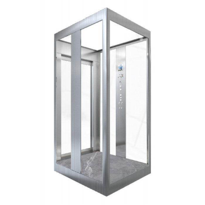 2 Stockwerke Glass Sightseeing Passagieraufzug