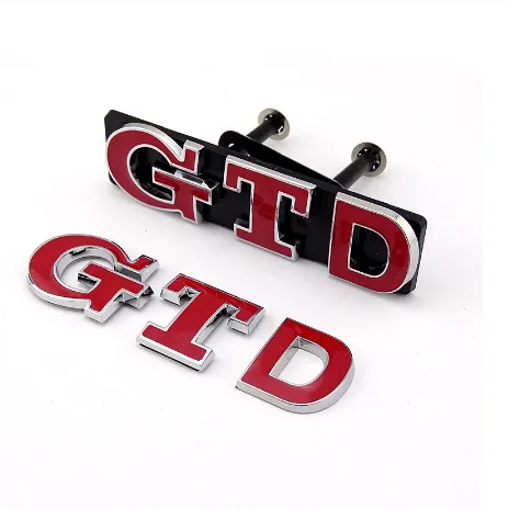 3D GTD GTID grill Golf MKIV car sticker Golf MKV car logo Golf MKVII car emblem Polo 9N2 Polo N3 badge
