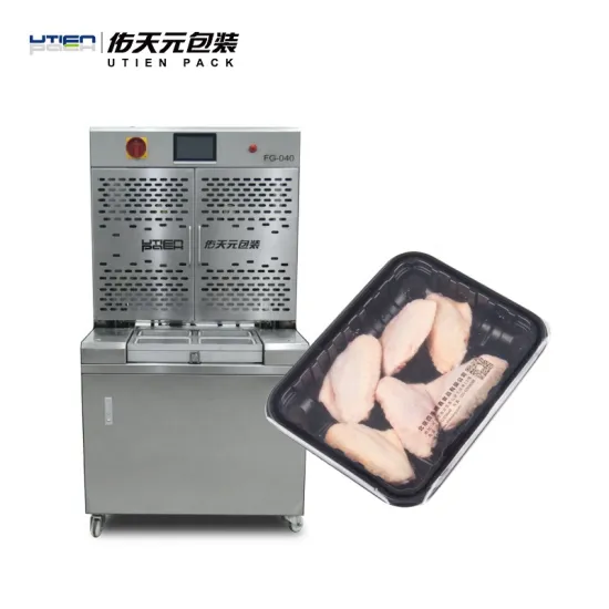 MAP Tray Sealer for Meat - Plastic Bowl Lid Sealing Machine