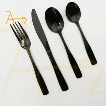 High-Quality Portable Restaurant Party Stainless Steel Flatware Sets: The Perfect Luxury Black Cutlery Collection for Vintage Elegance