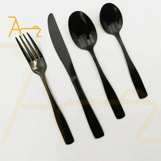 High-Quality Portable Restaurant Party Stainless Steel Flatware Sets: The Perfect Luxury Black Cutlery Collection for Vintage Elegance
