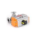 Pneumatic Ball Valve Actuator Sanitary Valves And Fittings Pneumatic Actuated Tri-Clamp Ball Valve Supplier