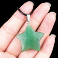 Green Aventurine 30mm Star Pendant Pendant Keychain