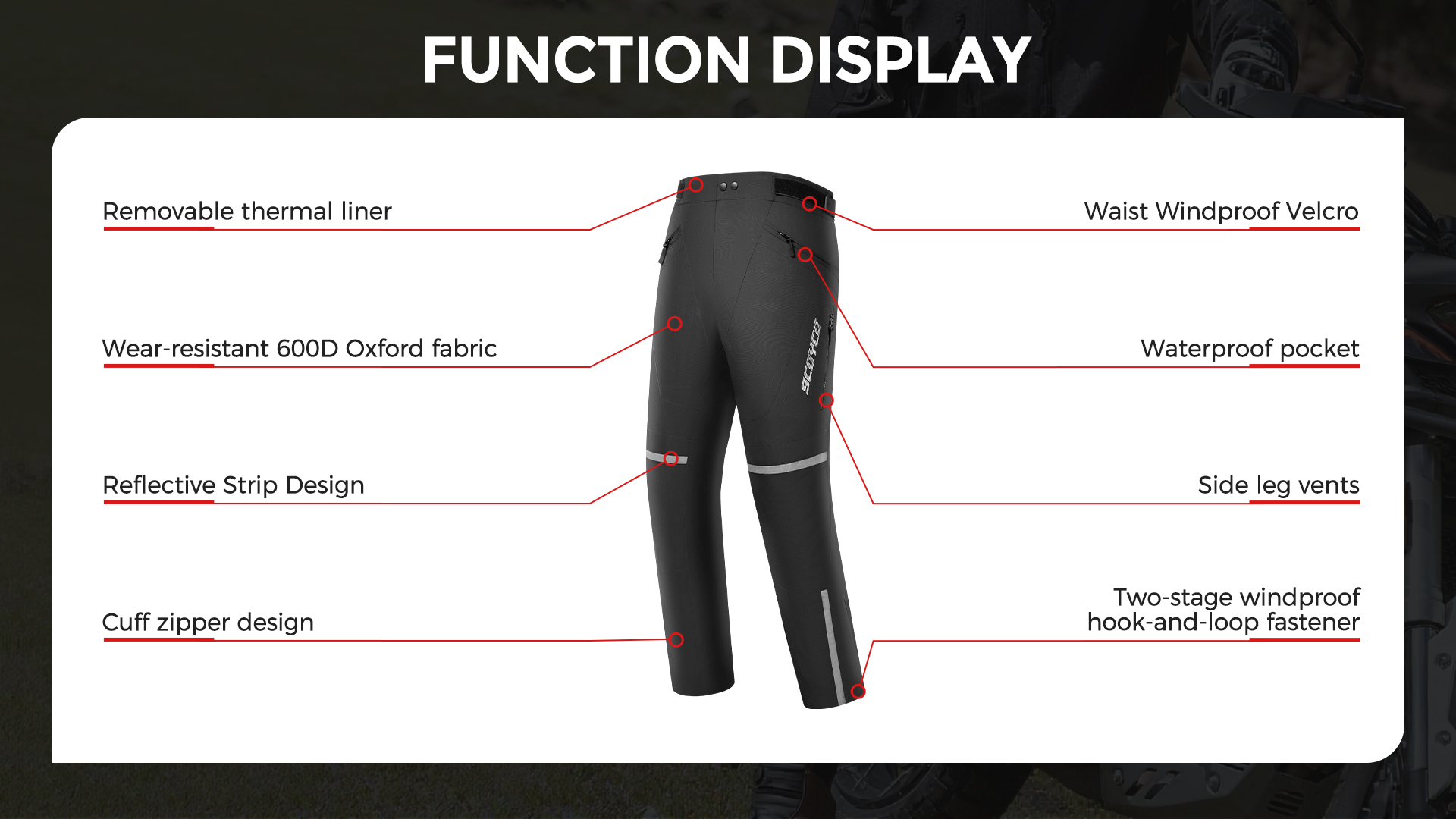 abrasion resistant motorcycle pants