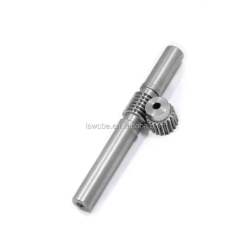 High Precision CNC Custom Carbon Steel Worm Gear & Shaft Set