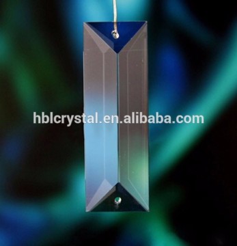 22*120mm Triangle Shape 2 Holes Clear Christmas Crystal Chandelier Parts