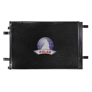 31AC047 Cooled AC Condenser for Ford F-250 Super Duty 6.2L V8 - Aluminum with Black Spray Paint (OEM HC3Z19712C)