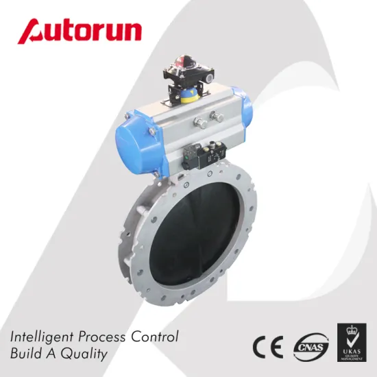Dn100 - Dn400mm Cement Pneumatic Powder Butterfly Valve