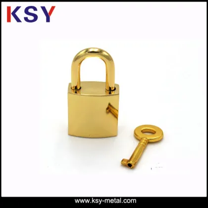 Fashion shiny metal lock for bags accessories