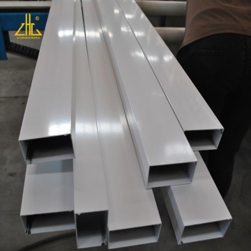 Extruded 6063 40x80 White disemprot aluminium square tube
