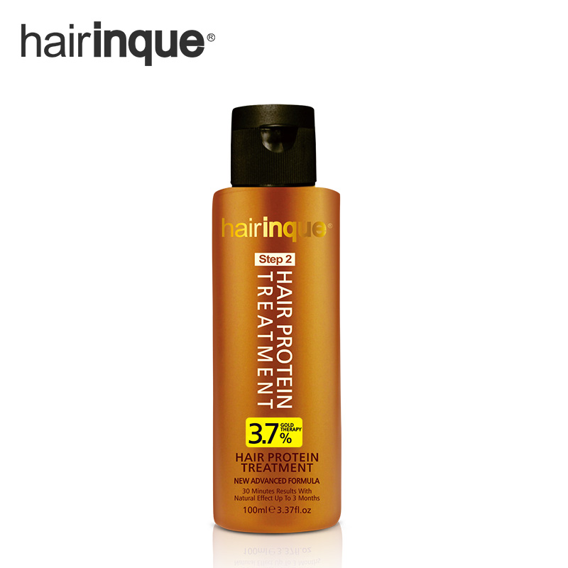 1PC HAIRINQUE 3.7% 24K Gold therapy keratin hair treatment frizz-free and 30 mins make hair smoothing and shine hair care 11.11