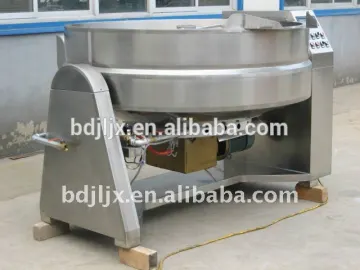 Industrial tiltable mixing cooking equipment