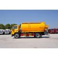 6wheeler vacuum sewage suction tank truck