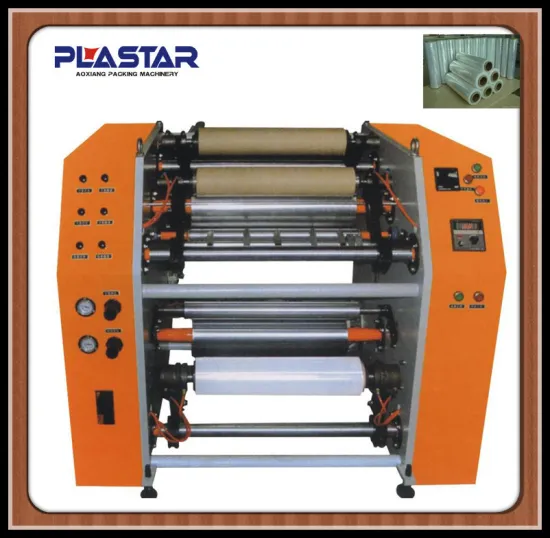 seven motors gravure printing rewinder machine