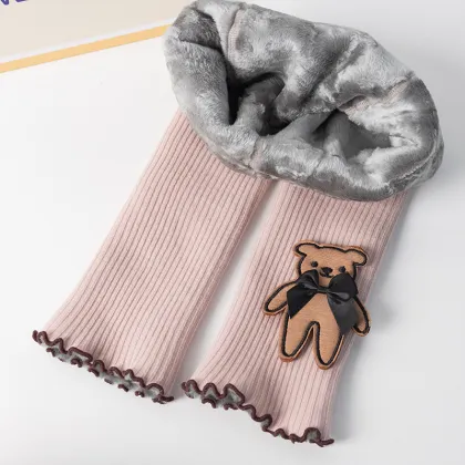 Children's plush warm leggings