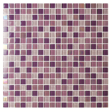 Mixcolor Square Bentuk 300x300x4mm Glass Mosaic Tiles