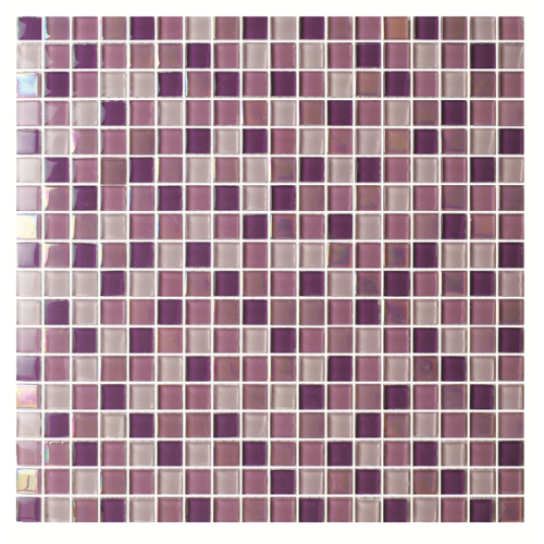 Mixcolor square shape 300x300x4mm Glass Mosaic Tiles