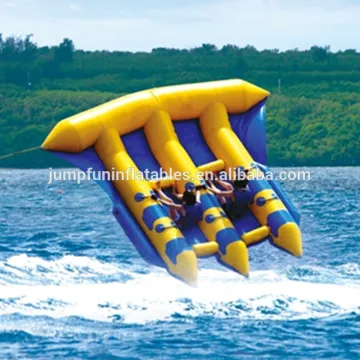 Newest inflatable human inflatable water games flyfish banana boat