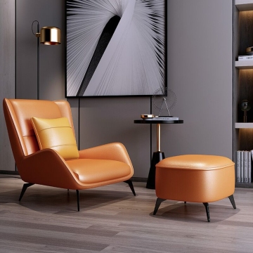 New Style Leisure Indoor Leather Lounge Chair SP-HC635