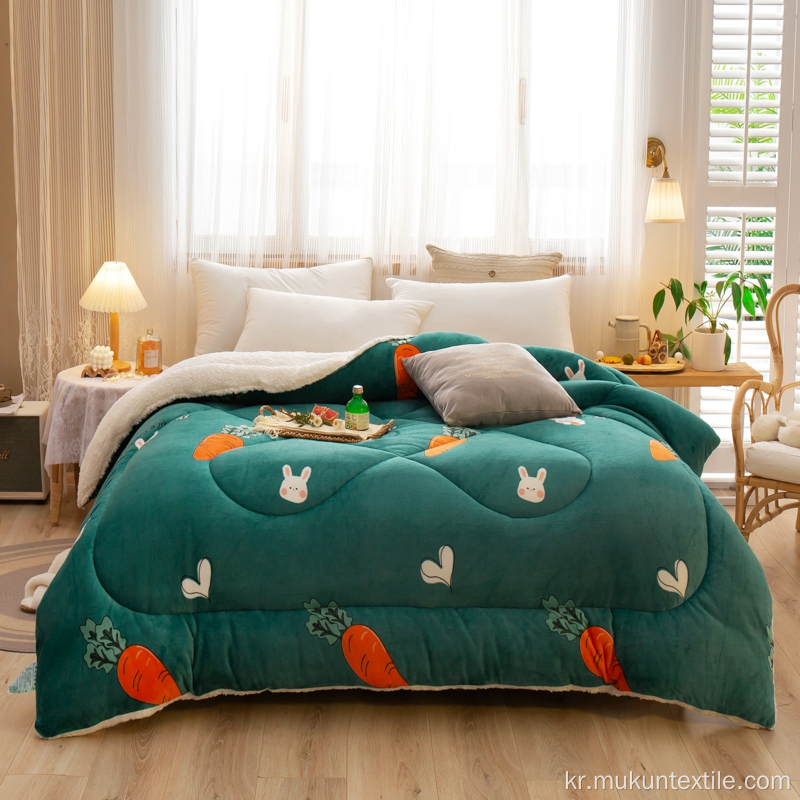 Sherpa Bedspread Duvet 퀼트 가격 인쇄 스타일