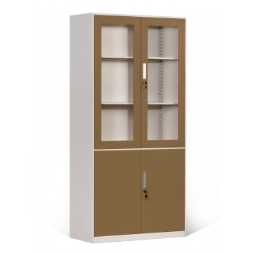 Steel Office File Cabinets with Glass Doors
