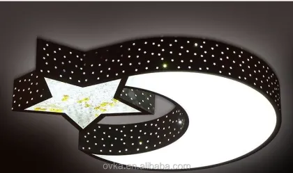 Minimalist LED Ceiling Lights for Bedroom and Living Room with Moon and Stars Design