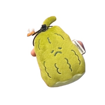Cartoon Ugly Double-Sided Bitter Melon Plush Pendant and Keychain