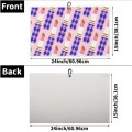 Printed microfiber waffle golf towel