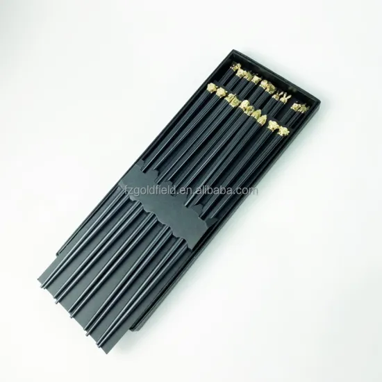 High-Quality Fiberglass Chopsticks Set with 12 Zodiac Metal Handicrafts for Home Gift