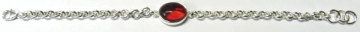 925 Sterling Silver Pink Tourmaline hydro bracelet