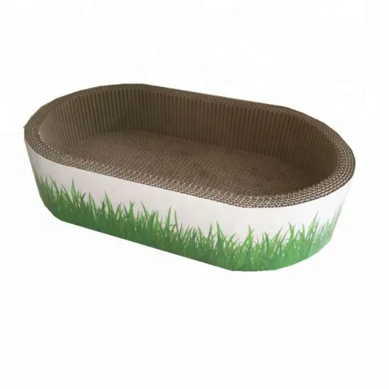 oval shape corrugated cardboard cat house scratcher RCS-8010
MORE BENEFITS