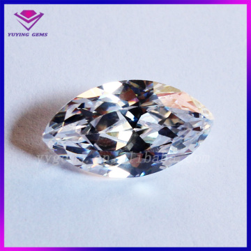 White Color Marquise Cut 2x4MM Cubic Zirconia Synthetic CZ Gemstone Stock