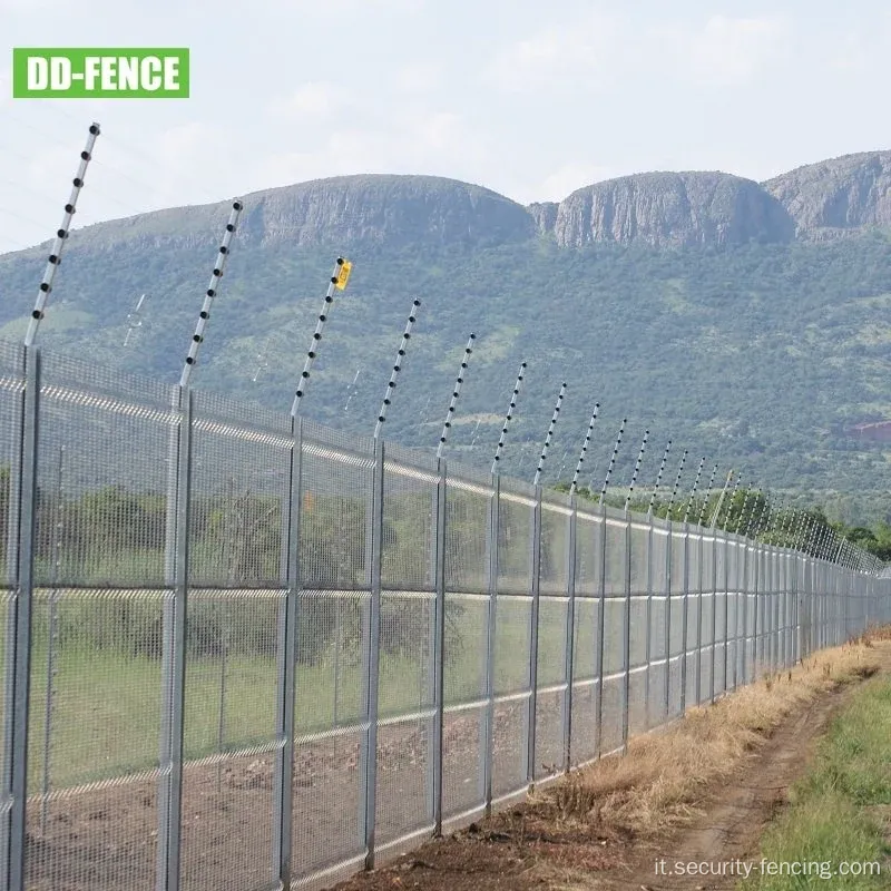 Recinzione anti -climb con sistema di recinzione elettrica di sicurezza