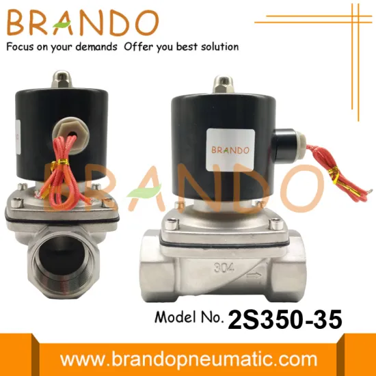 1 1/4'' Stainless Steel Solenoid Valve 12V 24V