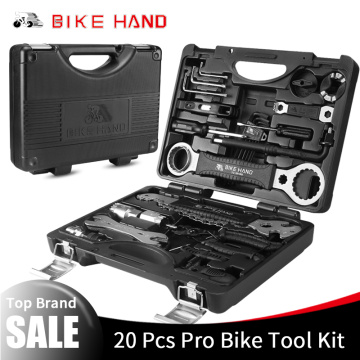 BIKE HAND 18 in 1 Bicycle Repair Tools Kit Box Set Multi MTB Tire Chain Repair Tools Spoke Wrench Kit Hex Screwdriver Bike Tools