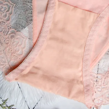 Pink Color sexy panties cotton ladies underwear