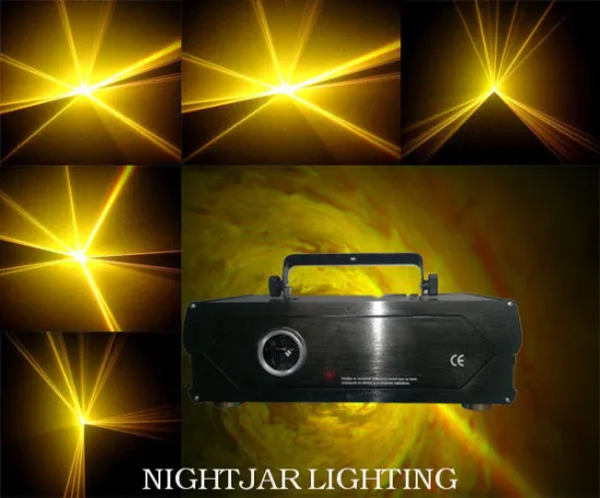 1w Yellow Animation Effect Stage Light, Laser Show System For Pub, Bar, Disco, Party