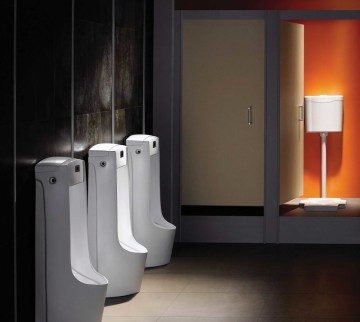hotel project design floor standing urinal accessories