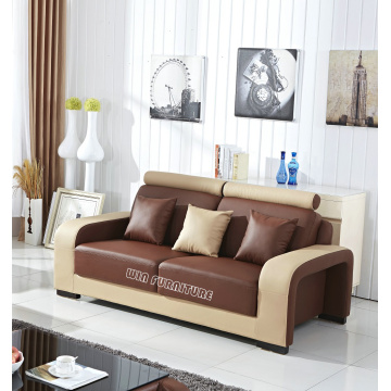 Комбинированный кожаный диван во французском стиле